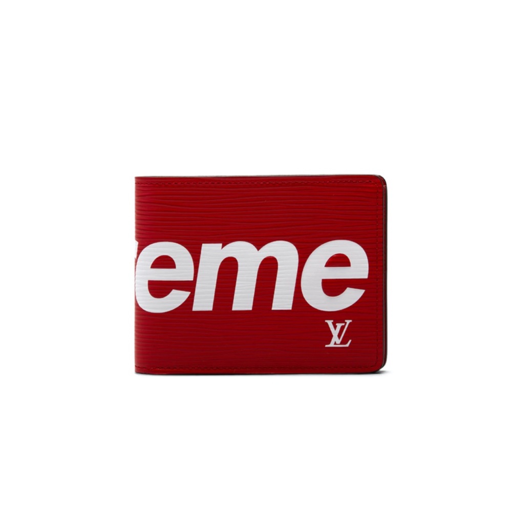 Louis Vuitton x supreme Red Wallet
